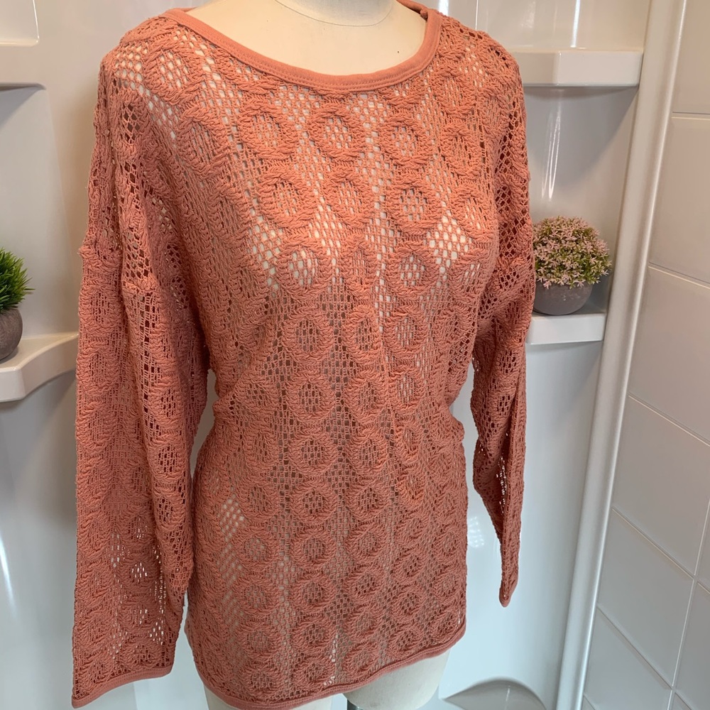 Sag Harbor Open Knit Textured Sweater‎